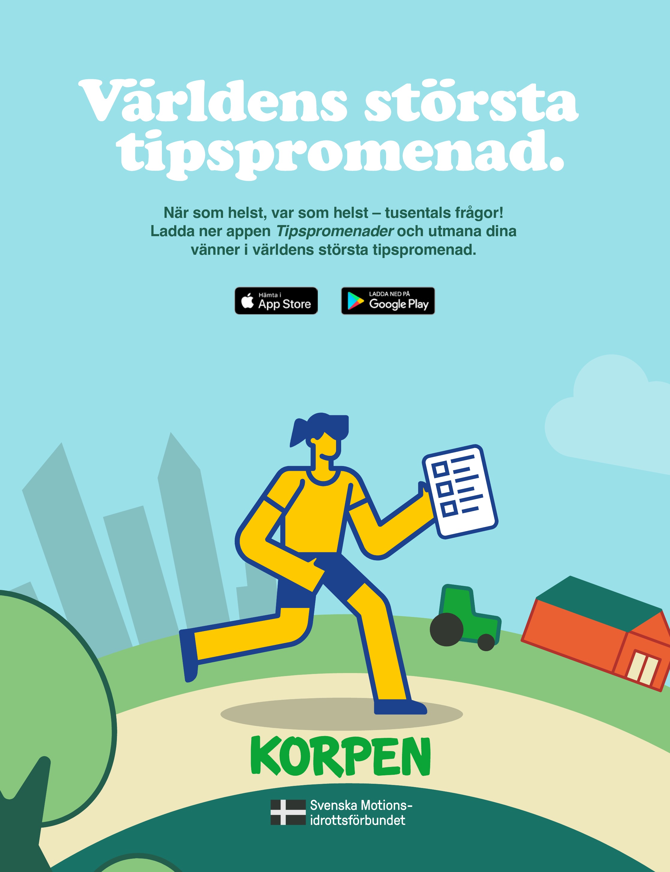 Illustrerad affisch med texten 