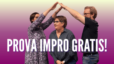 En man och en kvinna sträcker ut armarna mot varandra och en kvinna står böjd under.